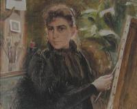 Portrait of Elisabeth Warling: Self-portrait