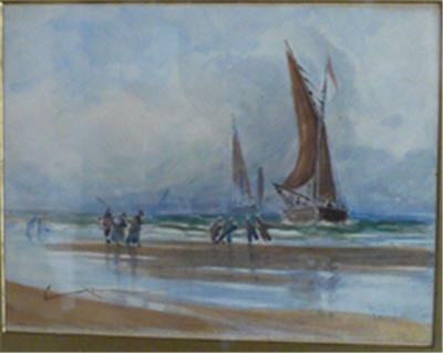 Sample artwork by Frank Wasley (1848 - 1934), known for figure, genre, seascape painting - View similar artists and auction records