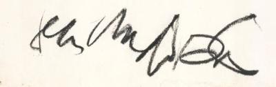 Artist signature - Jean-Michel Basquiat signature example for authentication verification