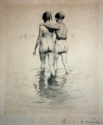 Sample artwork by Carl Joseph Bauer (1897 - 1989), known for painting, etching - View similar artists and auction records