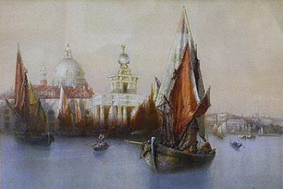 Sample artwork by Edward Henry Bearne (1843 - 1923), known for landscape painting with buildings, cottages - View similar artists and auction records
