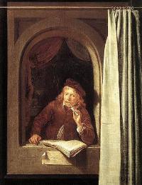 Portrait of Gerrit Dou: Self-portrait