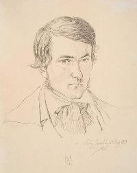 Portrait of Johan Thomas Lundbye: Self-portrait