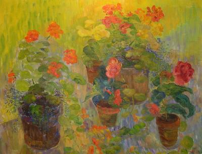 Sample artwork by Irene Hoffar Reid (1908 - 1994), known for landscape, still life, portrait painting, graphics, teaching - View similar artists and auction records