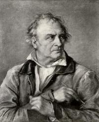 Portrait of Johann Christian Reinhart: by Eduard von Heuss c. 1832
