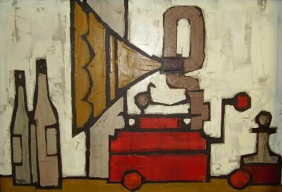 Sample artwork by Colin Ruffell (Born 1939), known for painting, design, printmaking, teaching - View similar artists and auction records