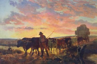 Sample artwork by Jan Hendrik Scheltema (1861 - 1941), known for landscape, rural genre painting - View similar artists and auction records