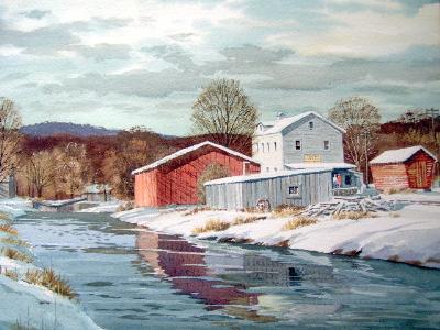 Sample artwork by Kinley Shogren (1924 - 1991), known for maritime-great lakes, harbors - View similar artists and auction records