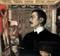 Portrait of Franz Von Stuck: Self-portrait