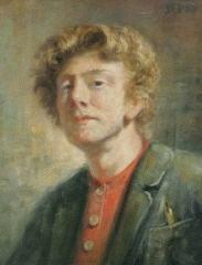 Portrait of August Willem Van Voorden: Self-portrait