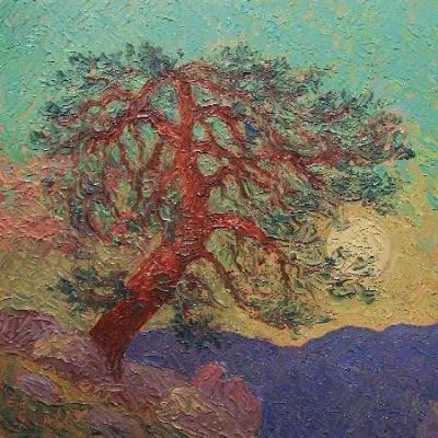 Sample artwork by Emerson Everett Glass (1916 - 1987), known for impressionist landscape painting - View similar artists and auction records