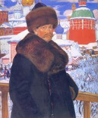 Portrait of Boris Mikhailovich Kustodiev: Self-portrait