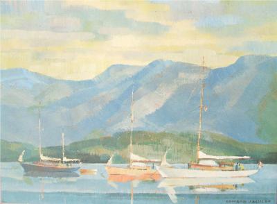 Sample artwork by Ronald Threlkeld Jackson (1902 - 1992), known for marine painting, commercial art - View similar artists and auction records