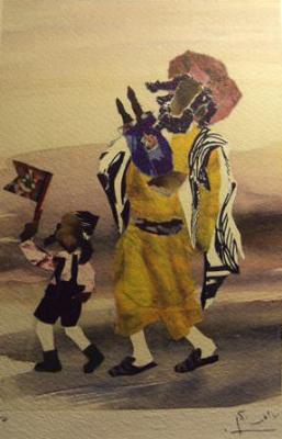 Sample artwork by Judith Yellin (1923 - 2005), known for painting, collage, prints - View similar artists and auction records