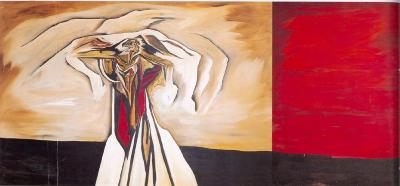 Sample artwork by Jaime de Guzman (Born 1942), known for large scale abstract painting and ceramics - View similar artists and auction records