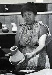 Portrait of Crucita Gonzales (Blue Corn) Calabasa