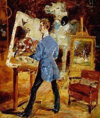 Portrait of Rene Pierre Charles Princeteau: Portrait by Henri de Toulouse-Lautrec, 1881