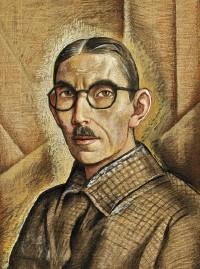 Portrait of Alfredo Ramos Martinez: Autorretrato, 1938, Tempera on newsprint