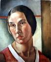 Portrait of Helen Clark Oldfield: Self-portrait