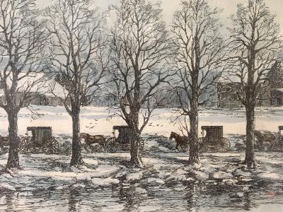 Sample artwork by Robert Doney (1923 - 2012), known for landscape painting, teaching - View similar artists and auction records