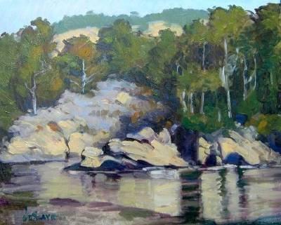 Sample artwork by James Slay (Born 1953), known for landscape, coastal view - View similar artists and auction records