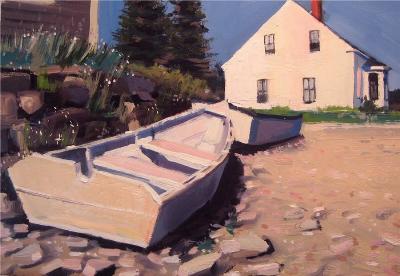 Sample artwork by Cooper Dragonette (Born 1970), known for landscape, coastal view and marien painting, teaching - View similar artists and auction records