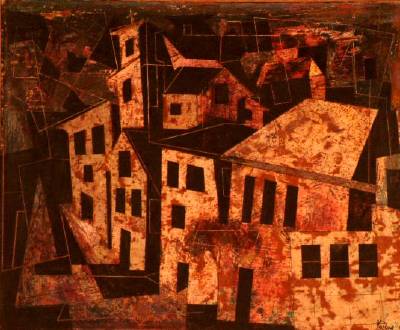Sample artwork by Richard Kozlow (1926 - 2008), known for abstract still life, landscape - View similar artists and auction records
