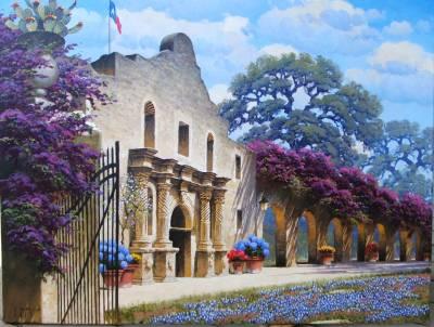 Sample artwork by Randy Peyton (Born 1958), known for realist and impressionist landscape, architecture, and figure painting - View similar artists and auction records