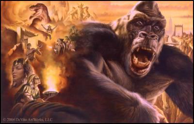 Sample artwork by Joe DeVito (Born 1957), known for science fiction, adventure, fantasy, animal illustrations, sculpture - View similar artists and auction records