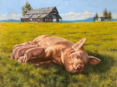 Sample artwork by Bill Edwards (1918 - 1999), known for western genre, cowboys - View similar artists and auction records