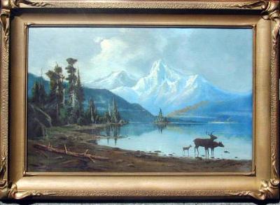 Sample artwork by Benjamin Sears (1846 - 1905), known for landscape, marine - View similar artists and auction records