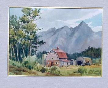 Sample artwork by Othello Francis Michetti (1895 - 1981), known for watercolor painter, landscape-town views and genre - View similar artists and auction records