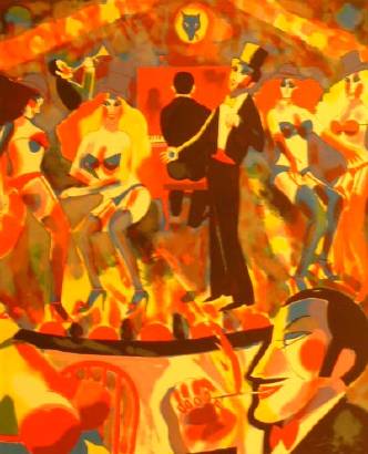 Sample artwork by Earl Linderman (1931/32 - 2023), known for exotic figure-genre, caricature - View similar artists and auction records
