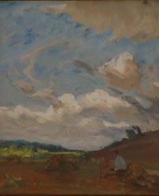 Sample artwork by William Joseph Eastman (1881 - 1950), known for modernist landscape, town view painting, woodblocks - View similar artists and auction records