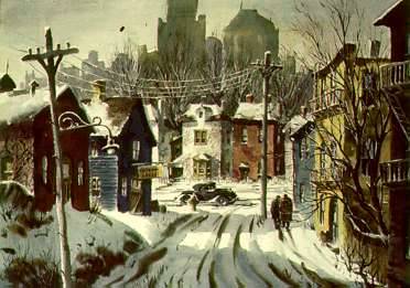Sample artwork by Henry Martin Gasser (1909 - 1981), known for town-landscape, marine, genre - View similar artists and auction records