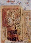 Portrait of Aaron Bohrod: Self-portrait
