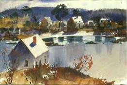 Sample artwork by Eliot O'Hara (1890 - 1969), known for landscape, marine and genre painting, graphics, teaching - View similar artists and auction records
