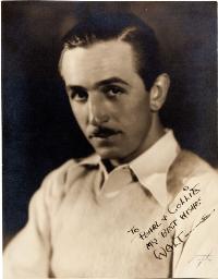 Portrait of Walt Disney: Walt Disney Vintage Photograph by Tom Collins (c. 1932-33)