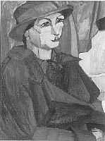 Portrait of Clara Deike: Self-portrait