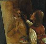 Portrait of David Claypool Johnston: Self-portrait
