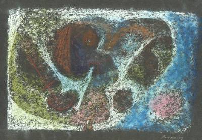Sample artwork by Reginald Pollack (1924 - 2001), known for mod still life, figure, illustrator - View similar artists and auction records
