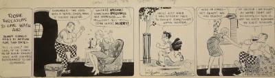 Sample artwork by Royston Roy Campbell Crane (1901 - 1977), known for cartoonist, comic strip; writer - View similar artists and auction records