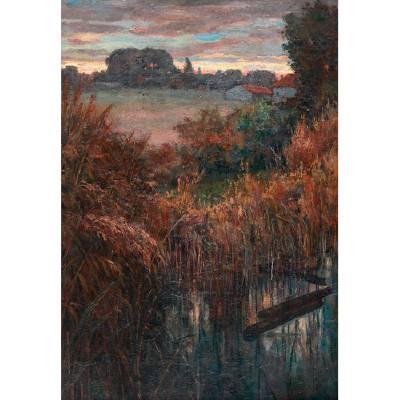 Sample artwork by Alfred Juergens (1866 - c.1934), known for religious genre, floral and landscape painting - View similar artists and auction records