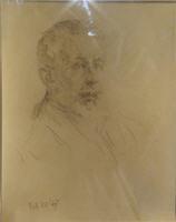 Portrait of Robert Lewis Reid: Self-portrait