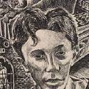 Portrait of Leon Bibel: Self-portrait