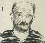 Portrait of Malcolm Morley: Self-portrait