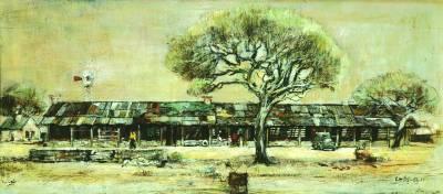 Sample artwork by Edward Schiwetz (1898 - 1984), known for regional landscape, industry and structure painting, printmaking - View similar artists and auction records