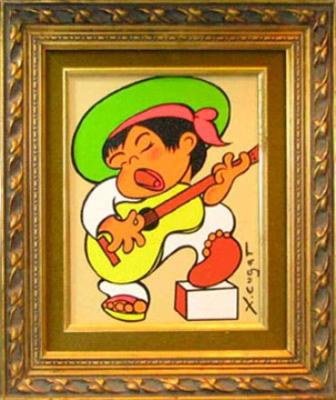 Sample artwork by Xavier Cugat (1900 - 1990), known for genre, newspaper caricaturist - View similar artists and auction records