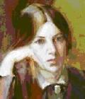 Portrait of Wilhelmina Douglas Hawley: Self-portrait