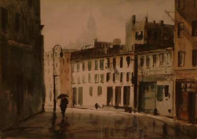 Sample artwork by Jerri Ricci (1916 - 1995), known for urban scene, landscape and wildlife painting - View similar artists and auction records